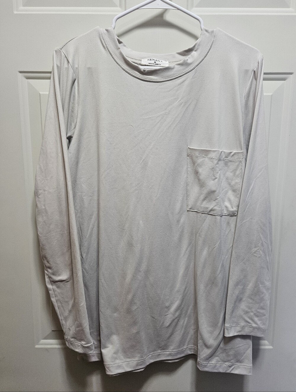 Zenana Butter Soft Long Sleeve Pocket Tee